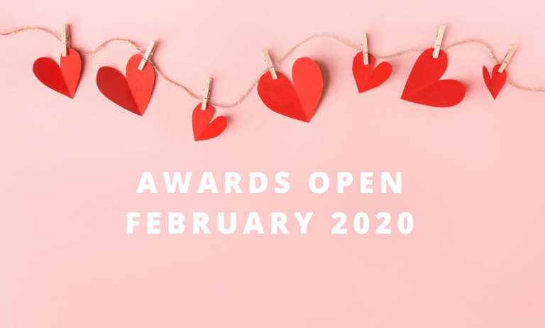 Awards Open in February 2020