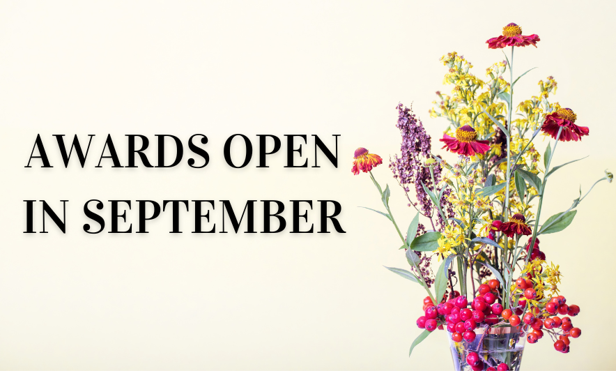 Awards Open in September 1 Awards open in September