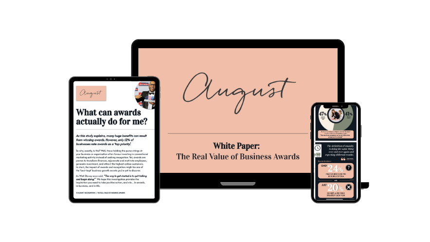 What is The Real Value of Business Awards? 1 The Real value of Business Awards white paper mockup edited