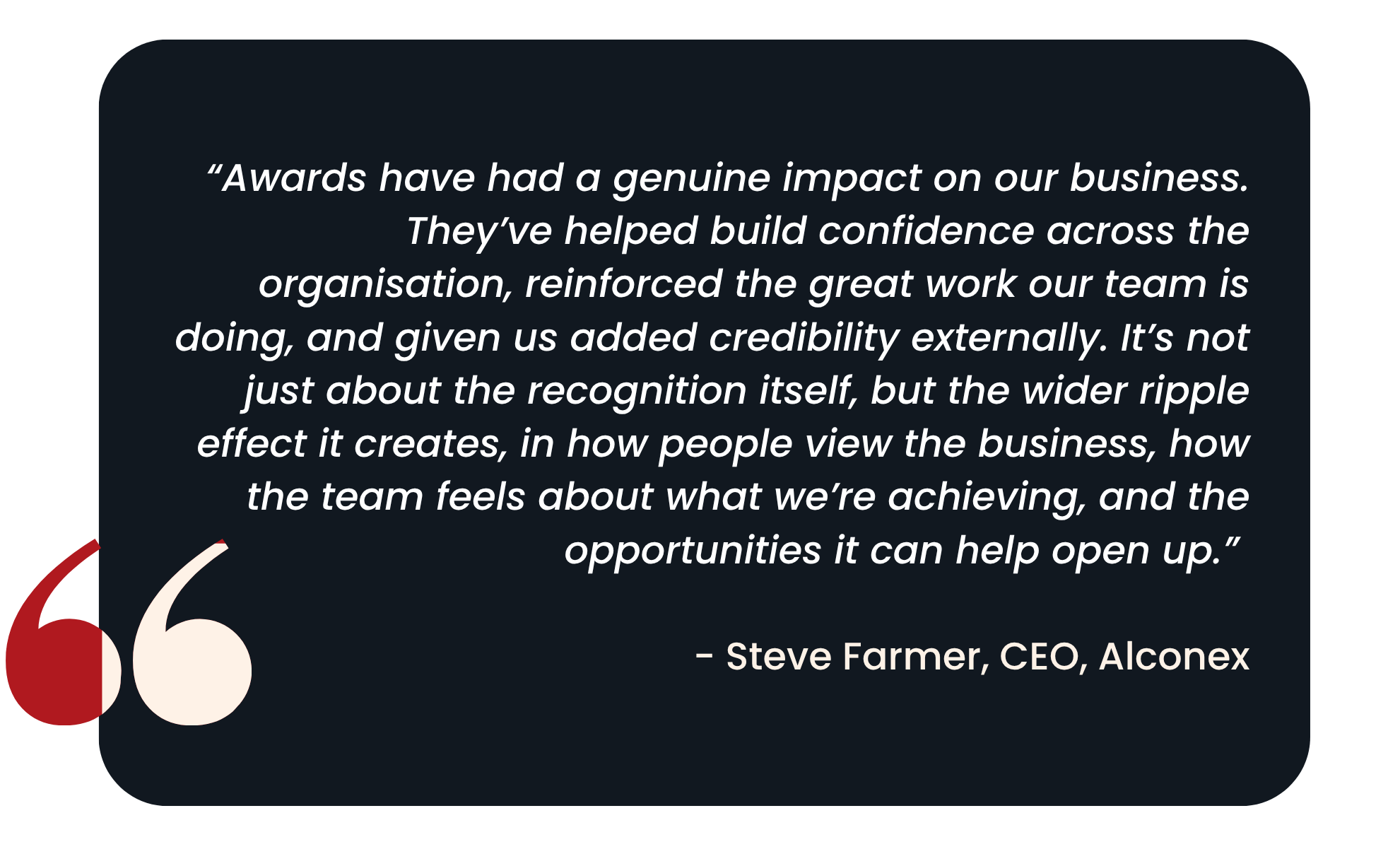 Utility Industry Awards 3 Alconex quote
